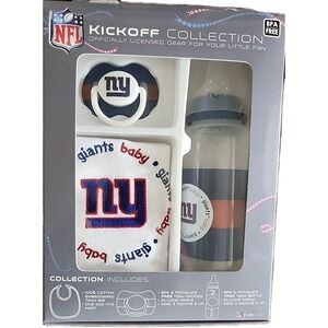 NY‎ Giants  Kickoff Collection  Binky Bib Bottle Officially NFL Licensed NEW!